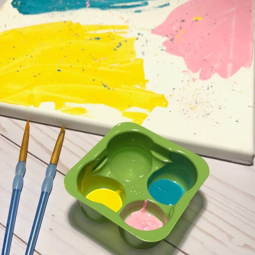 DIY perfectlyfree non-dairy frozen bites green tray for painting